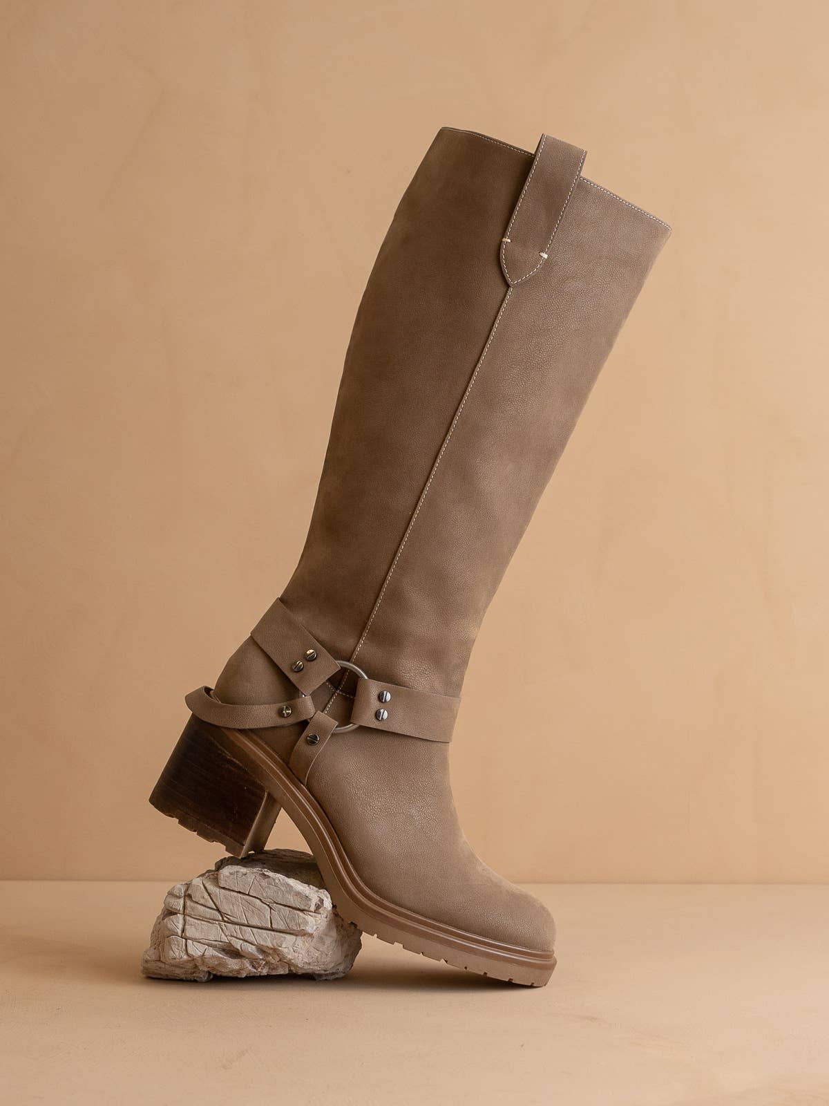 The Leanne Moto Knee High Boot