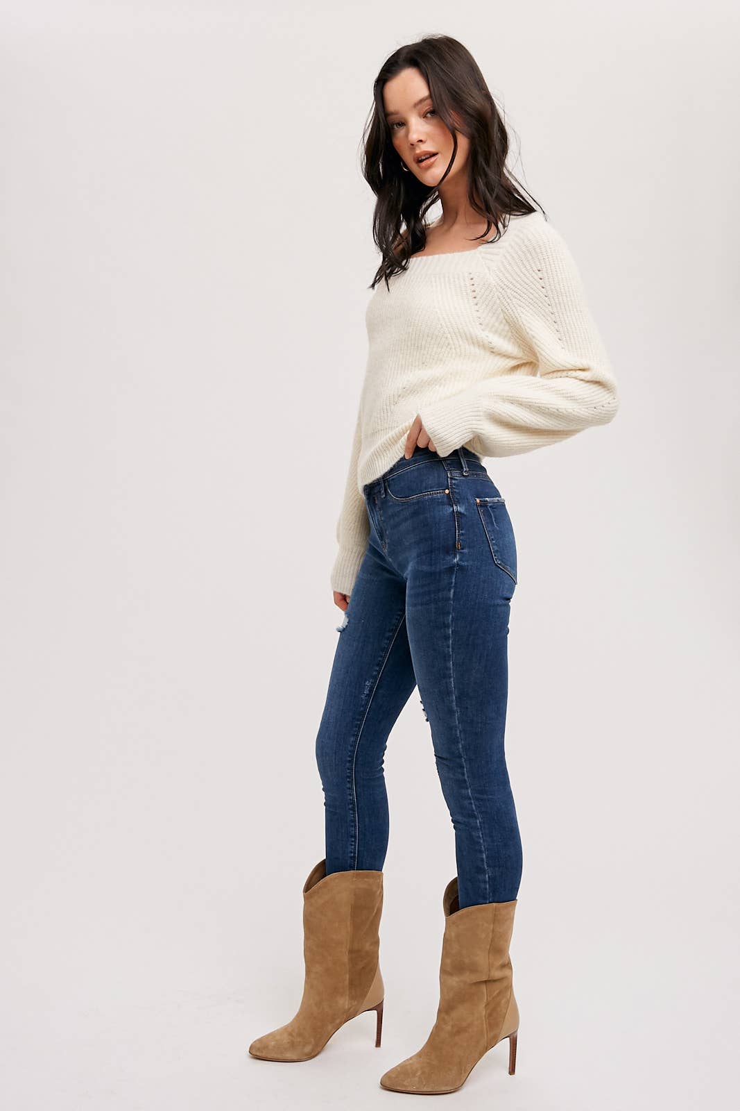 Beth Square Neck Sweater
