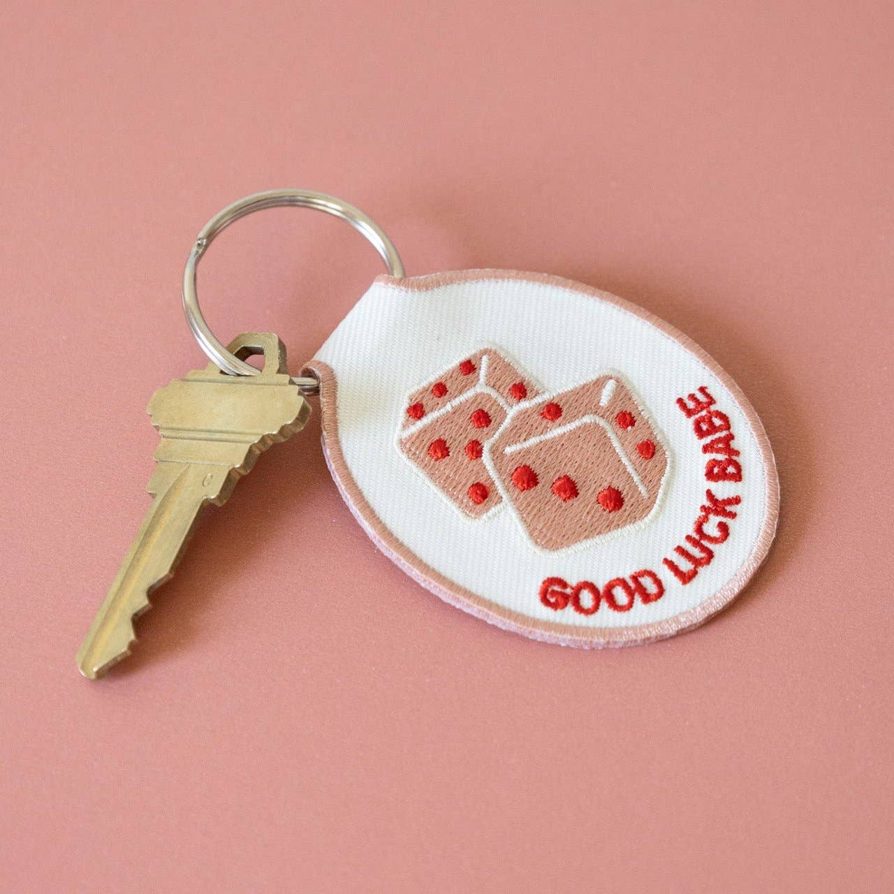 Embroidered Patch Keychain