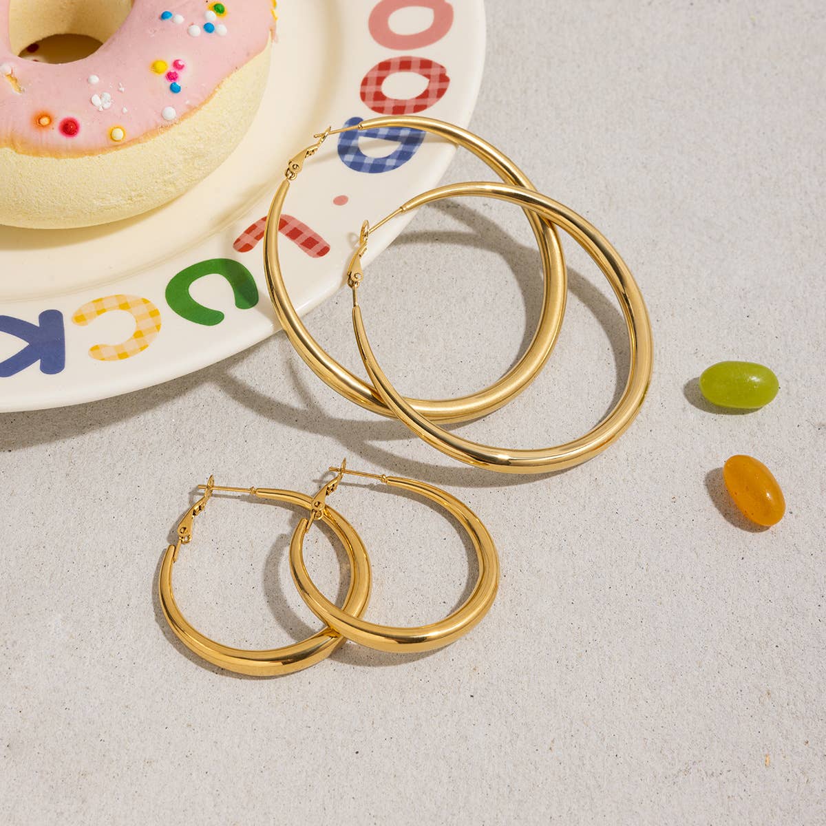 Brinn Hoop Earring | Waterproof Jewelry