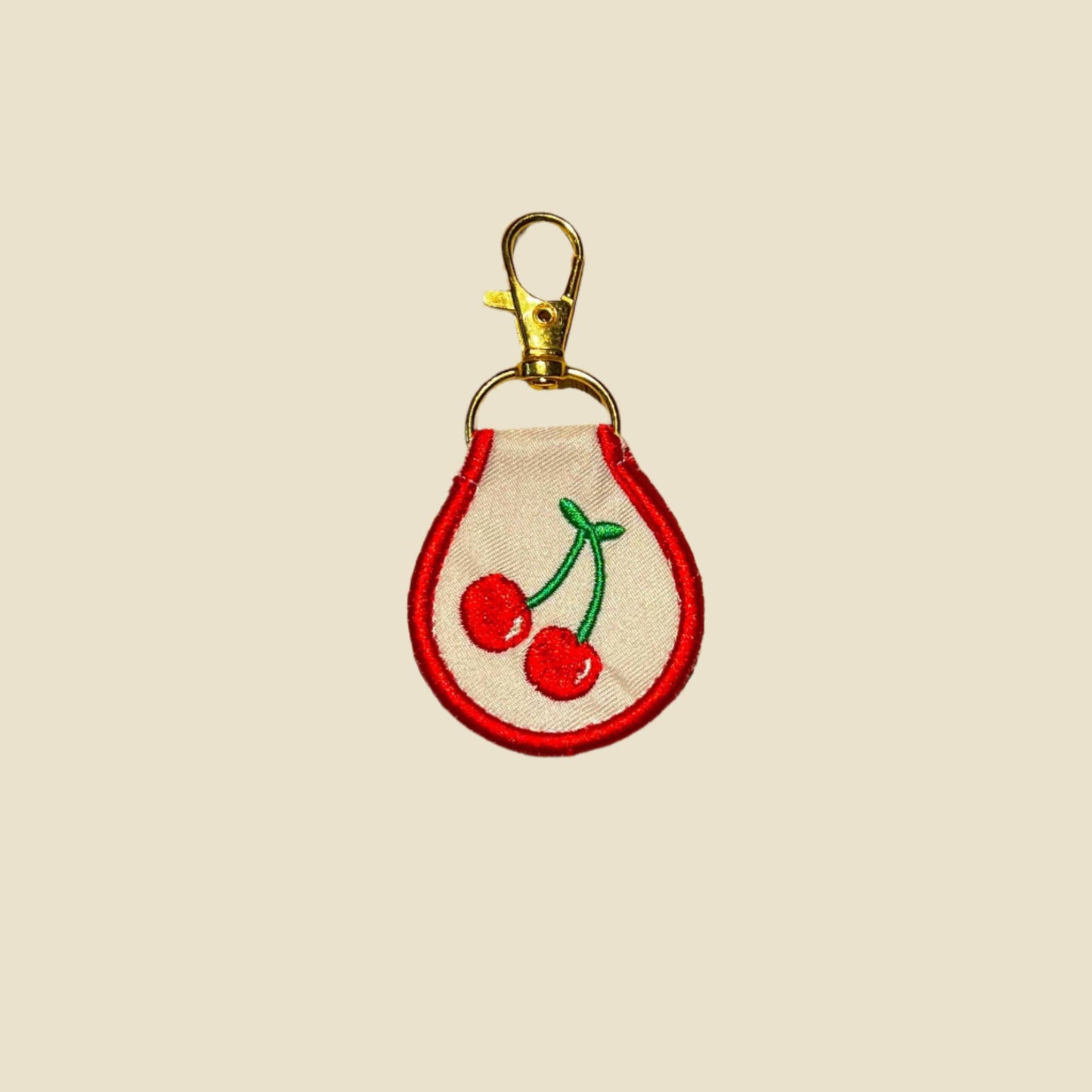 Retro Embroidered Key Tag