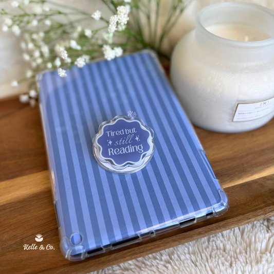 Tired But Still Reading Kindle Grip