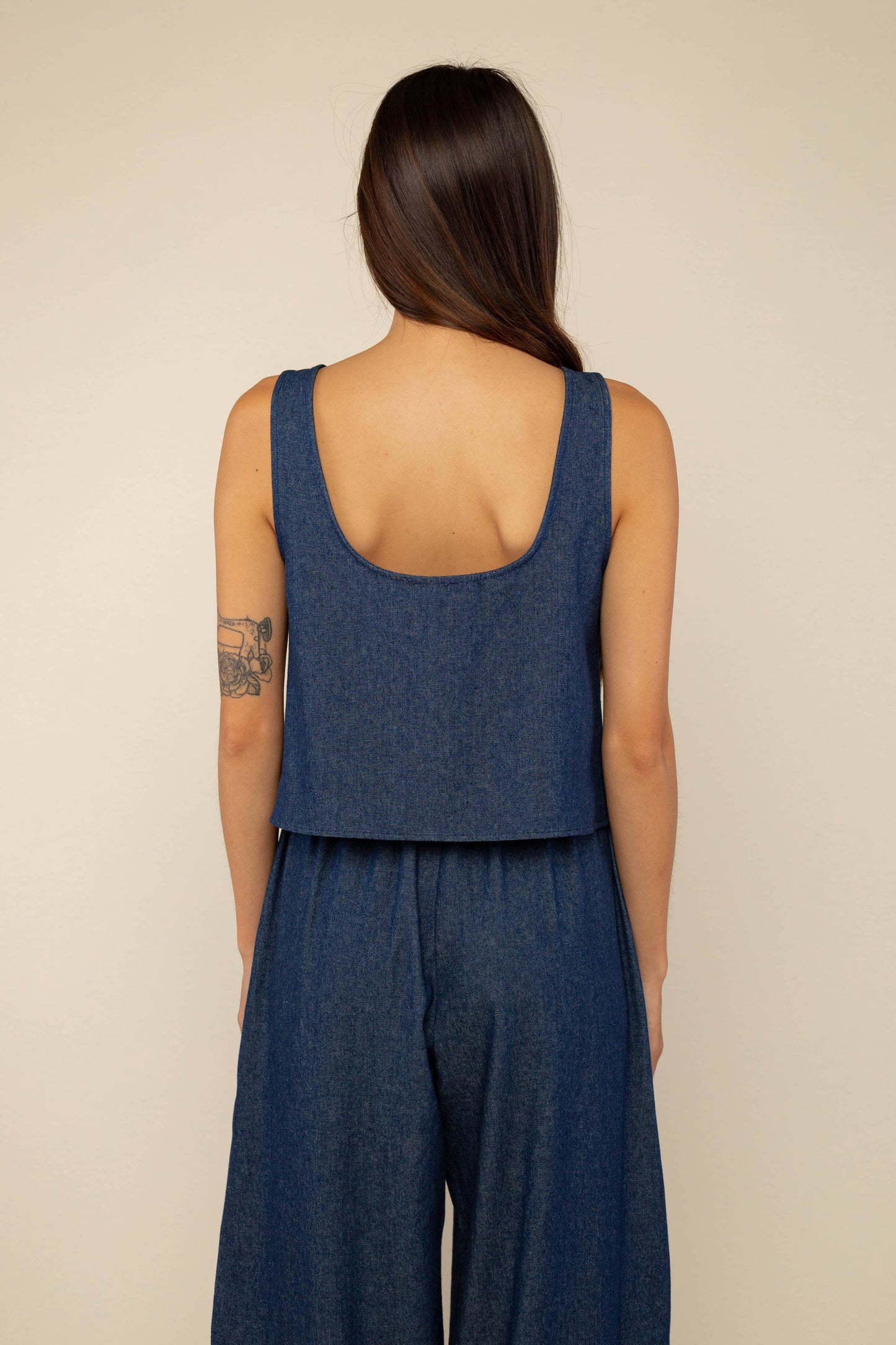 Jeannie Denim Tank