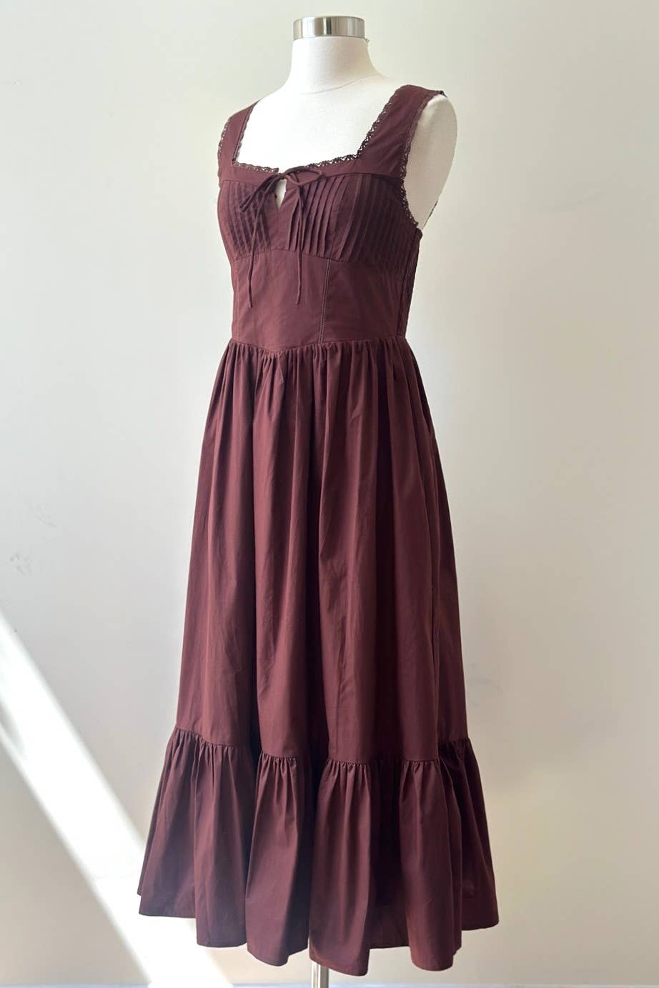 Georgia Lace Trim Midi Dress