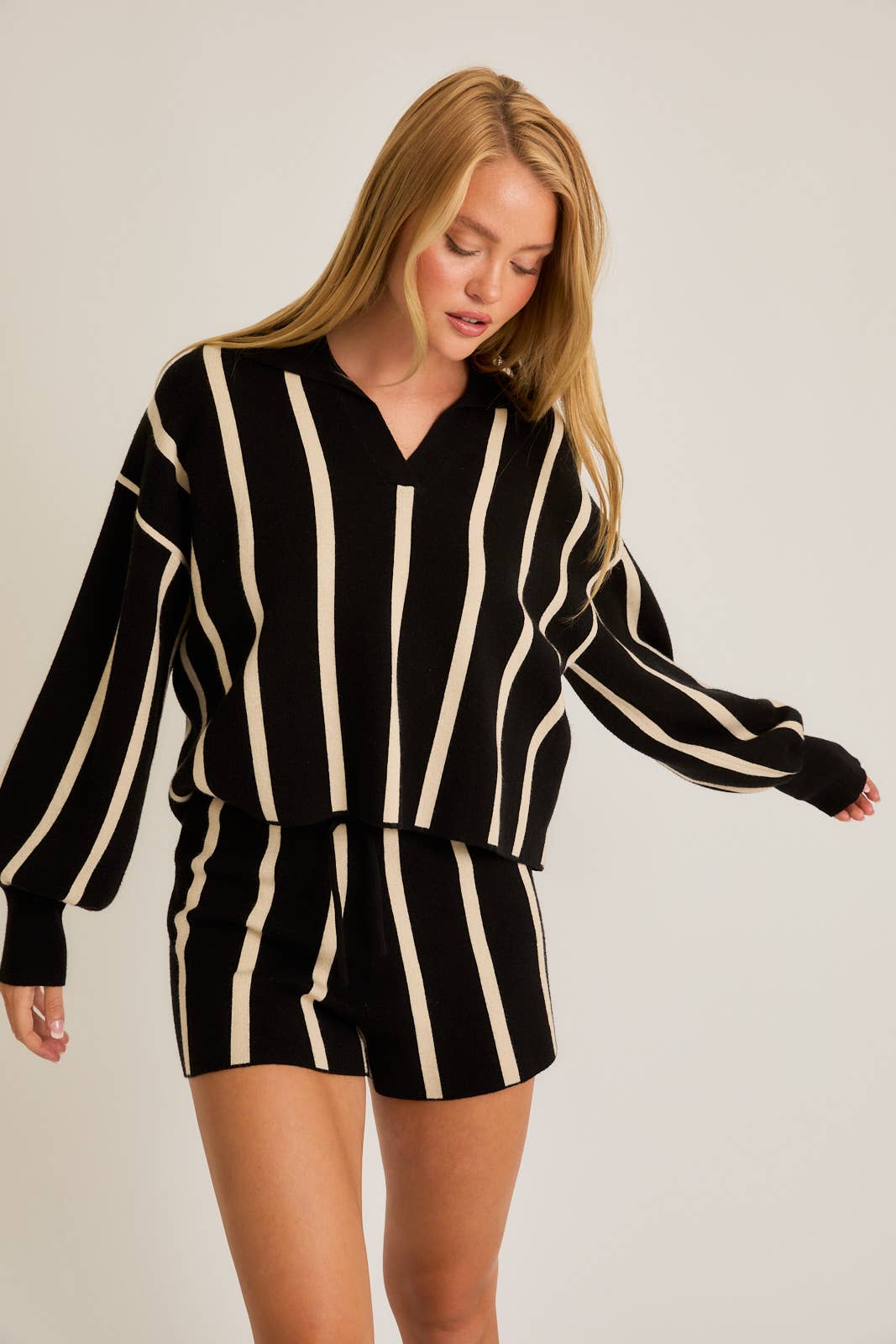 Rae Stripe Knit Pullover