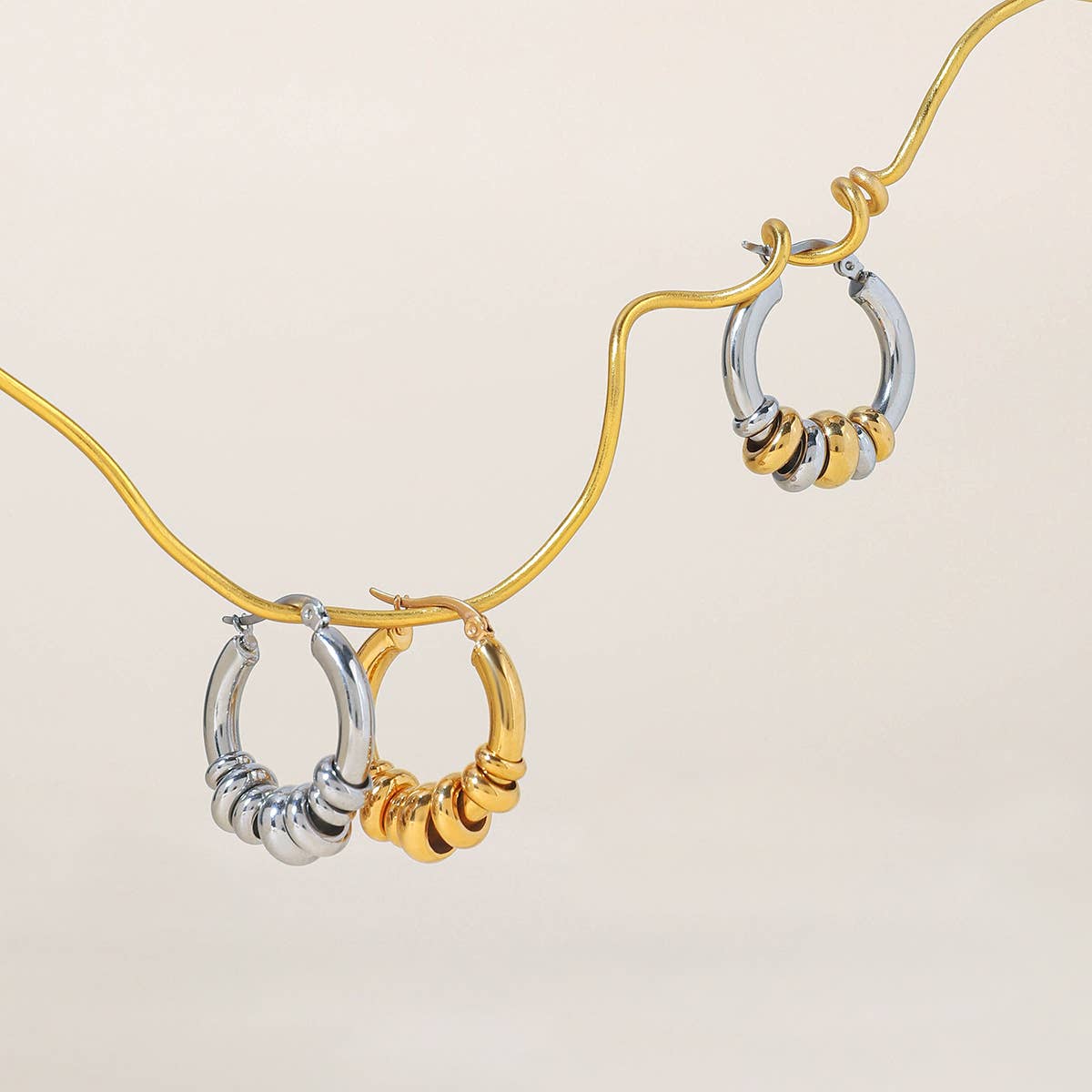 Trina Chunky Hoops | Waterproof Jewelry