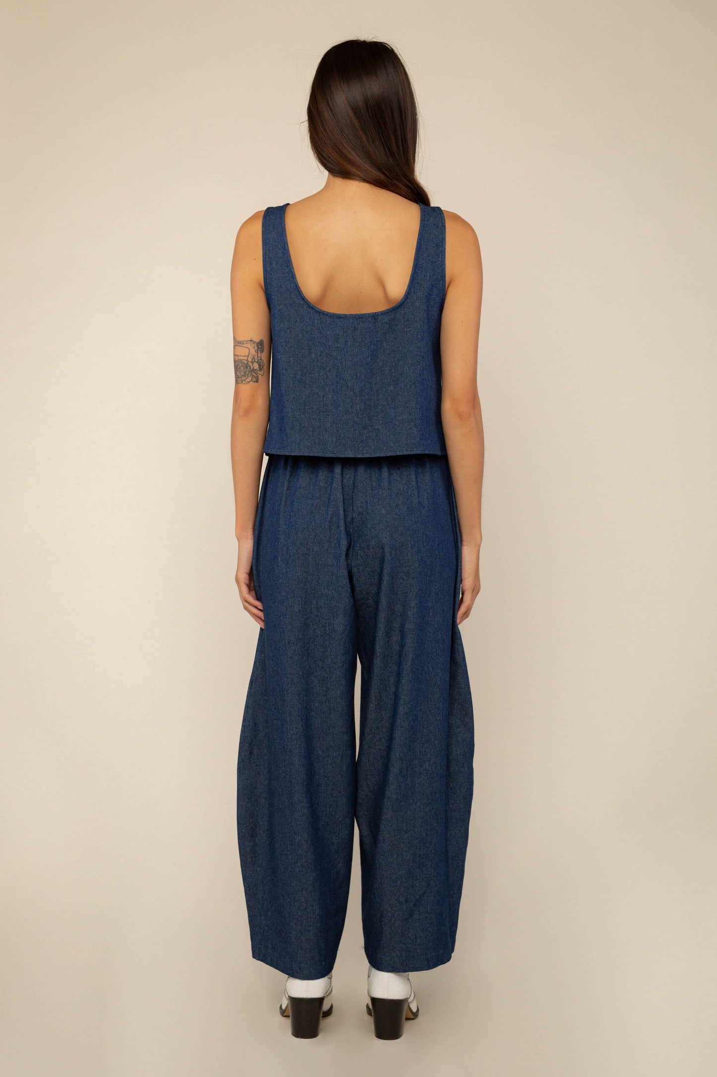 Jeannie Denim Tank