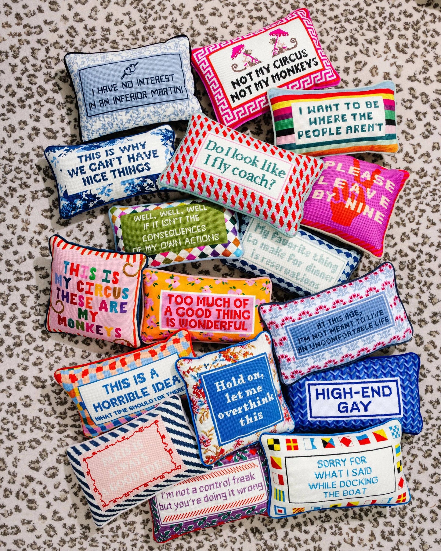 Well Well Well | FURBISH Needlepoint Pillow