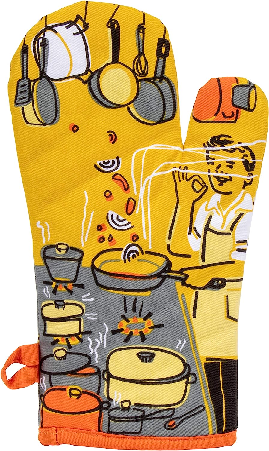 Man With A Pan Oven Mitt