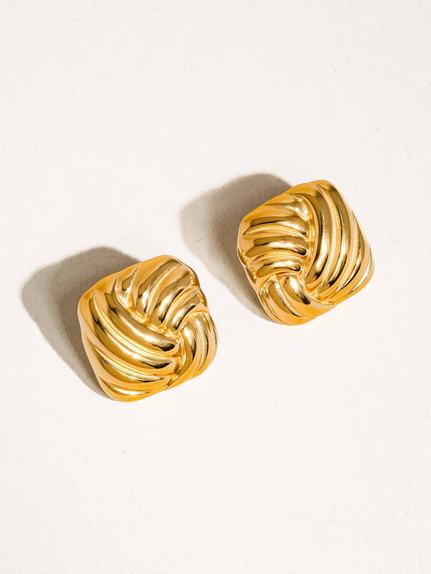 Thel Square Studs | Waterproof Jewelry