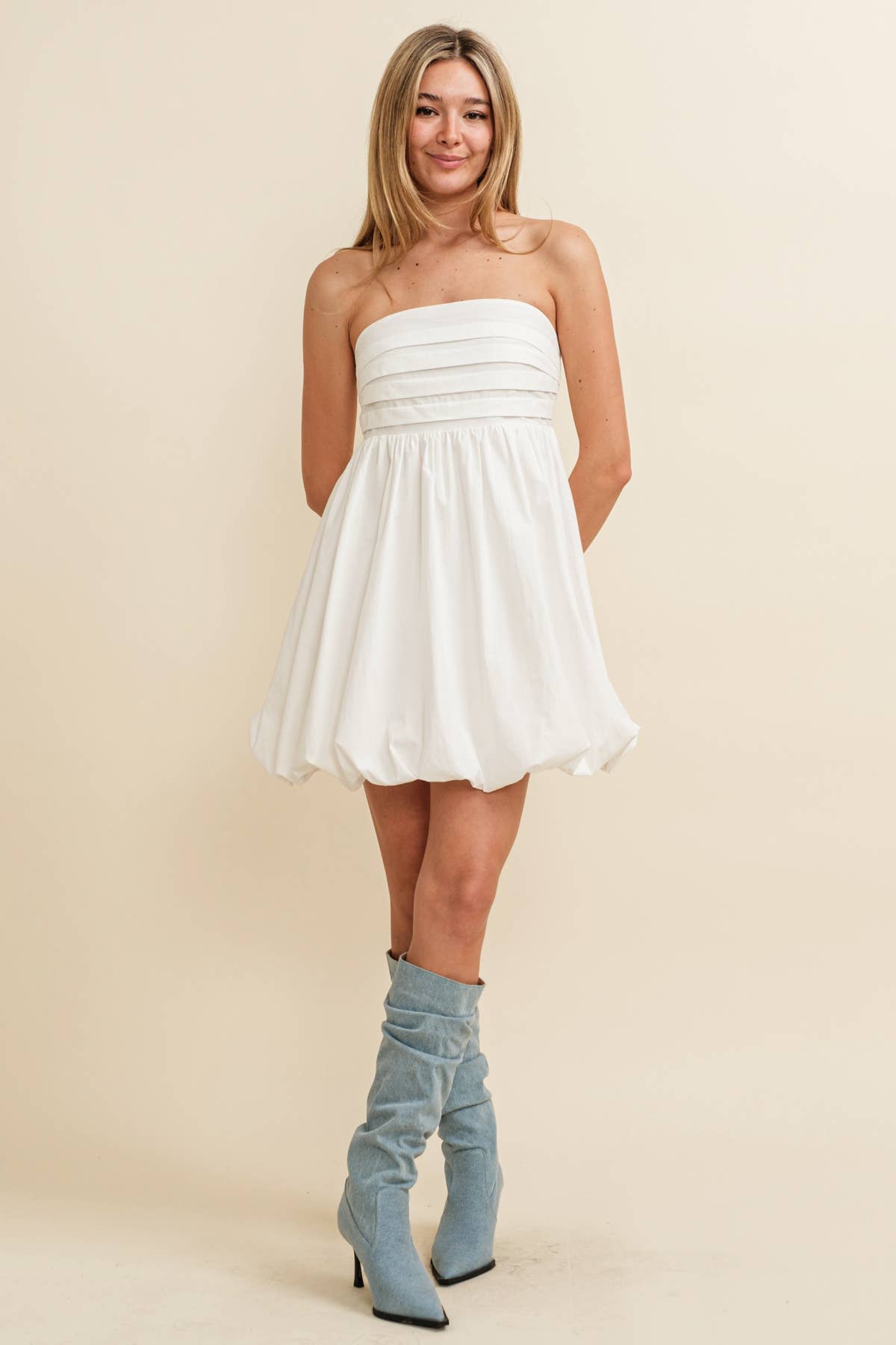 Hali Bubble Mini Dress