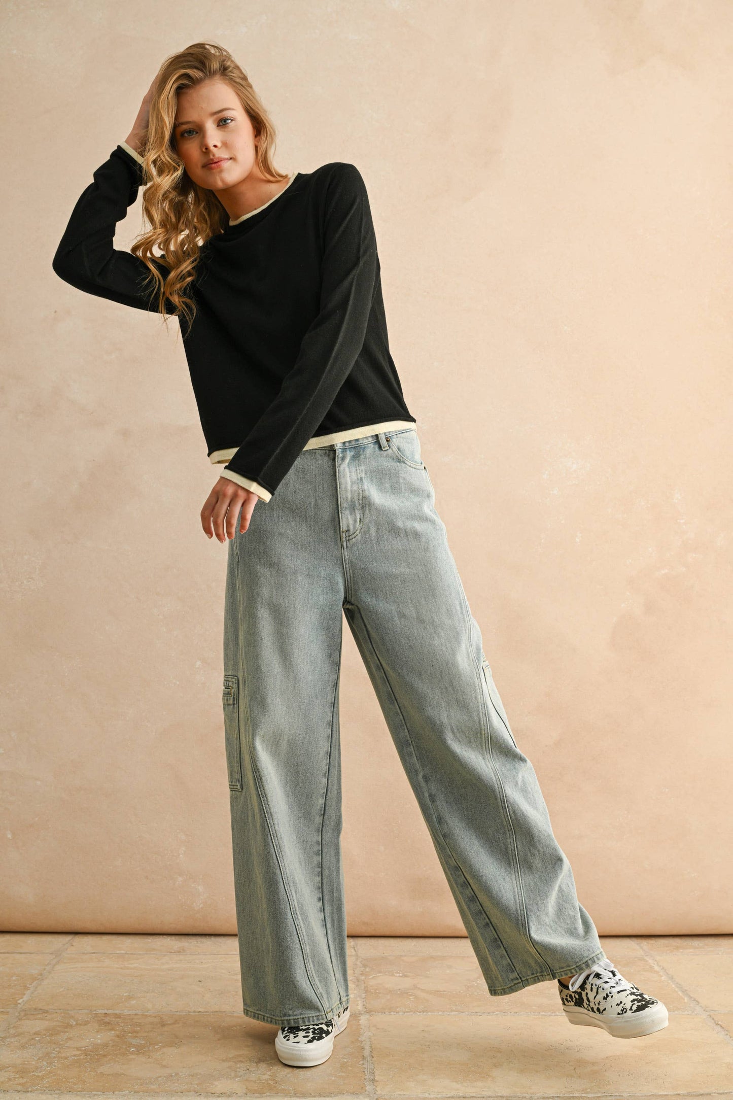 Connie Denim Utility Pants