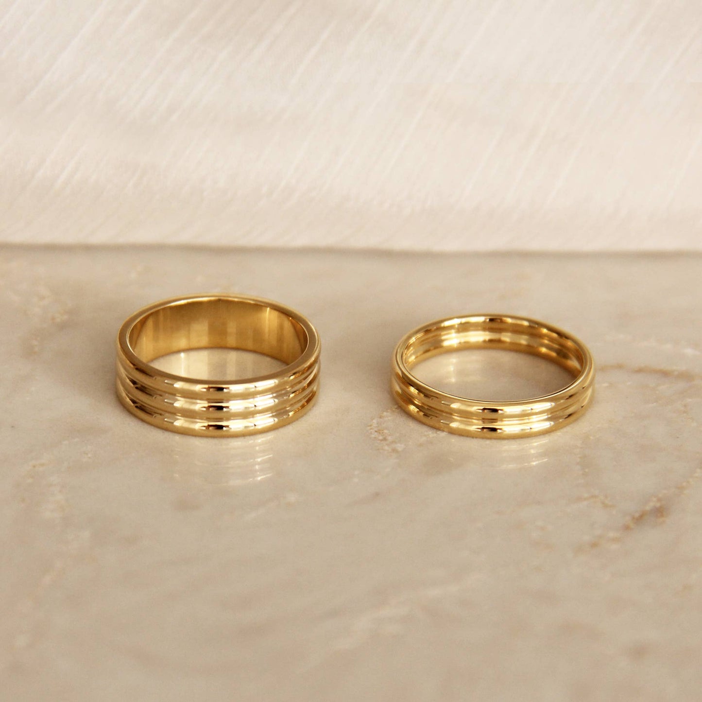 Gia Layered Cigar Band | Waterproof Jewelry