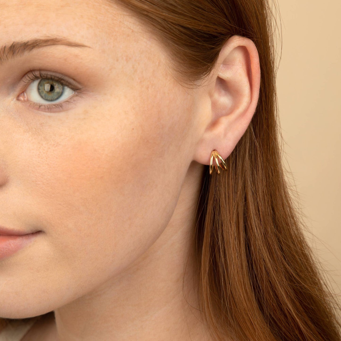 Selena Semi Hoops | Waterproof Jewelry