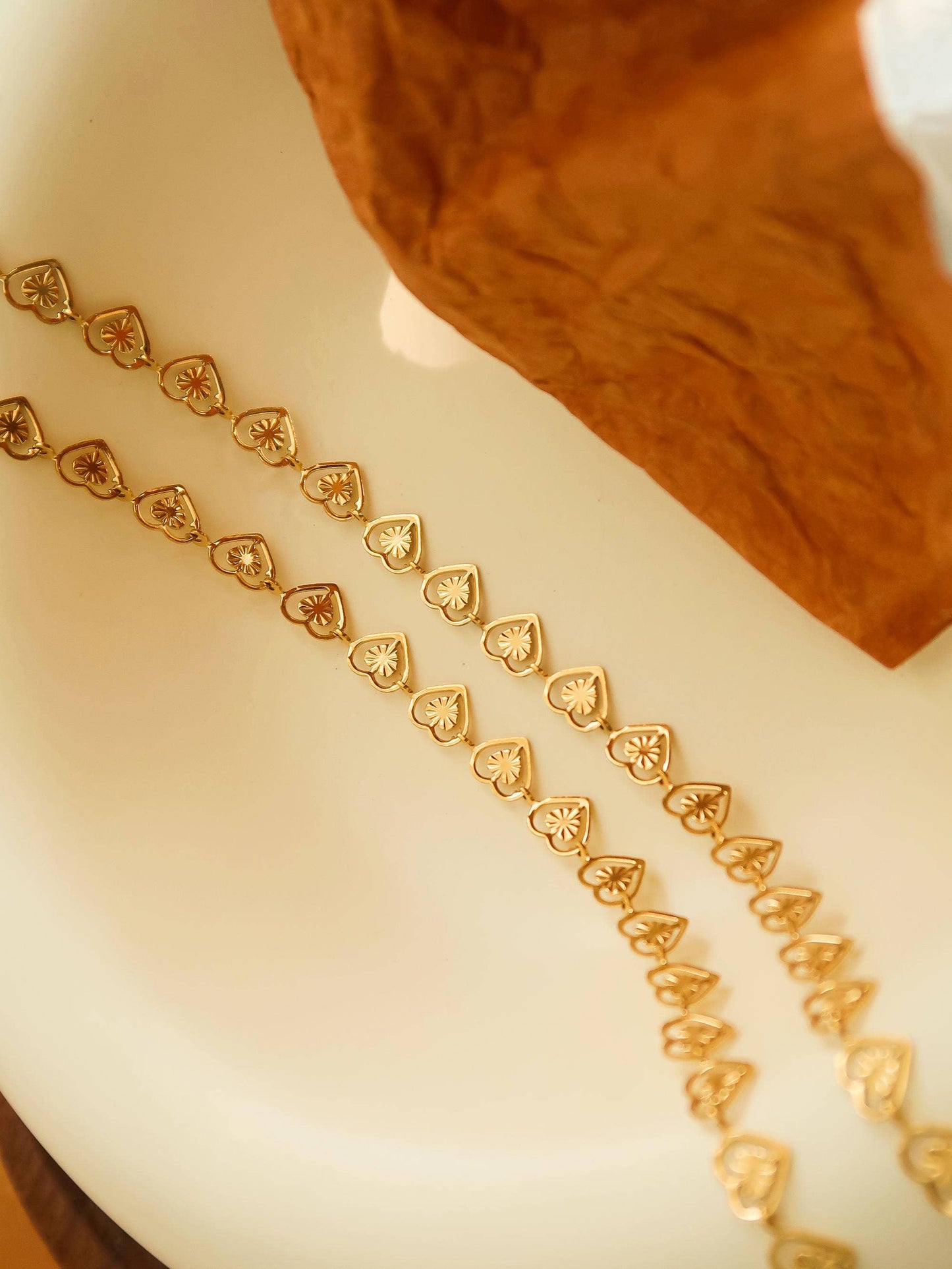 Agathe Dainty Heart Choker | Waterproof Jewelry