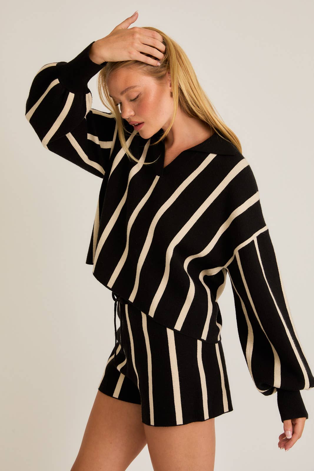 Rae Stripe Knit Pullover