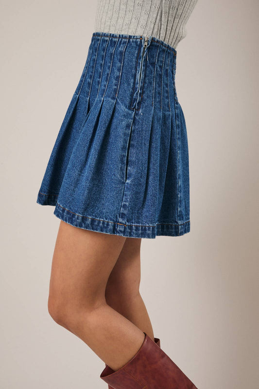 Gabby Denim Mini Skirt