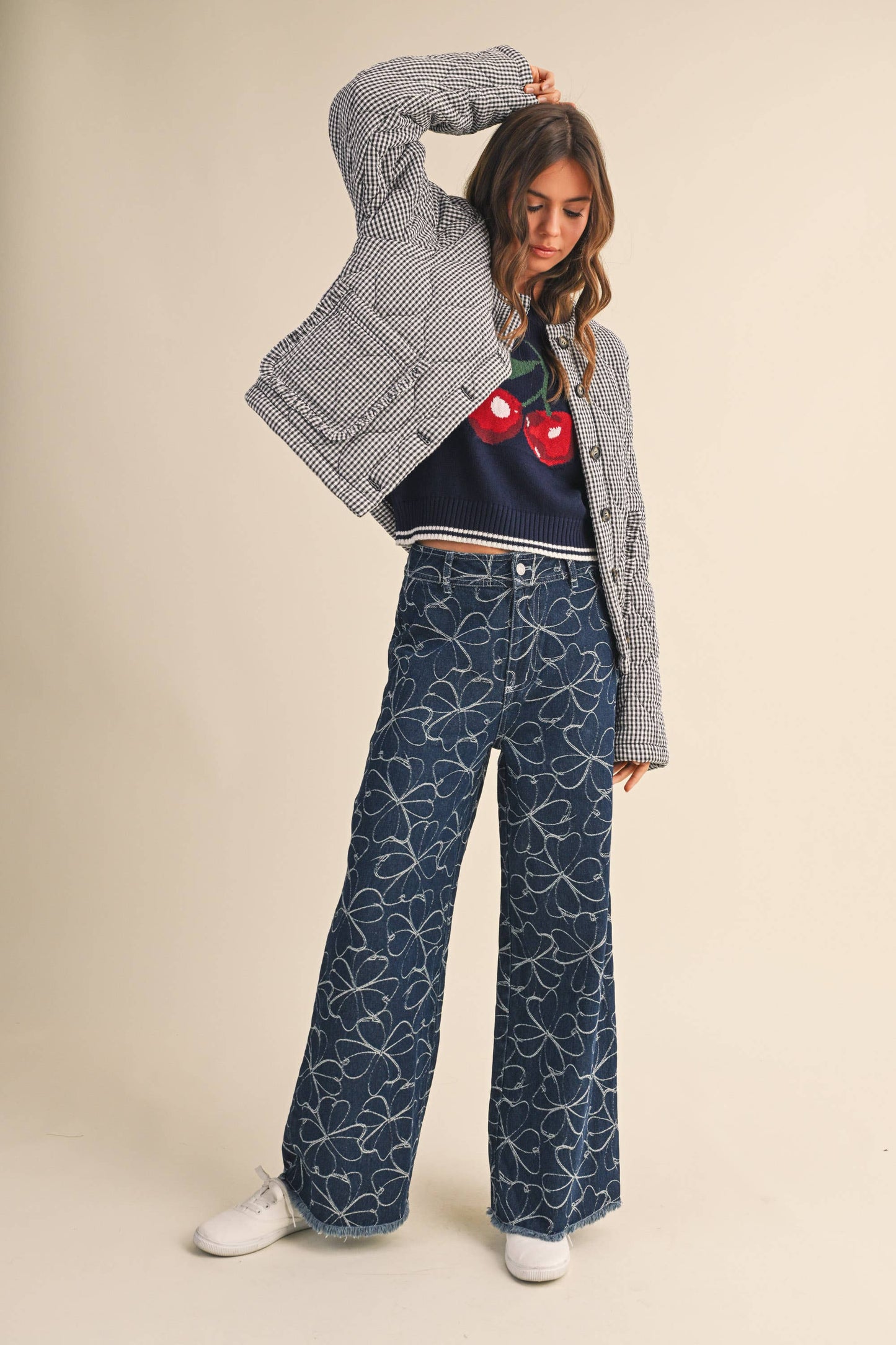 Lola Gingham Quilt Jacket
