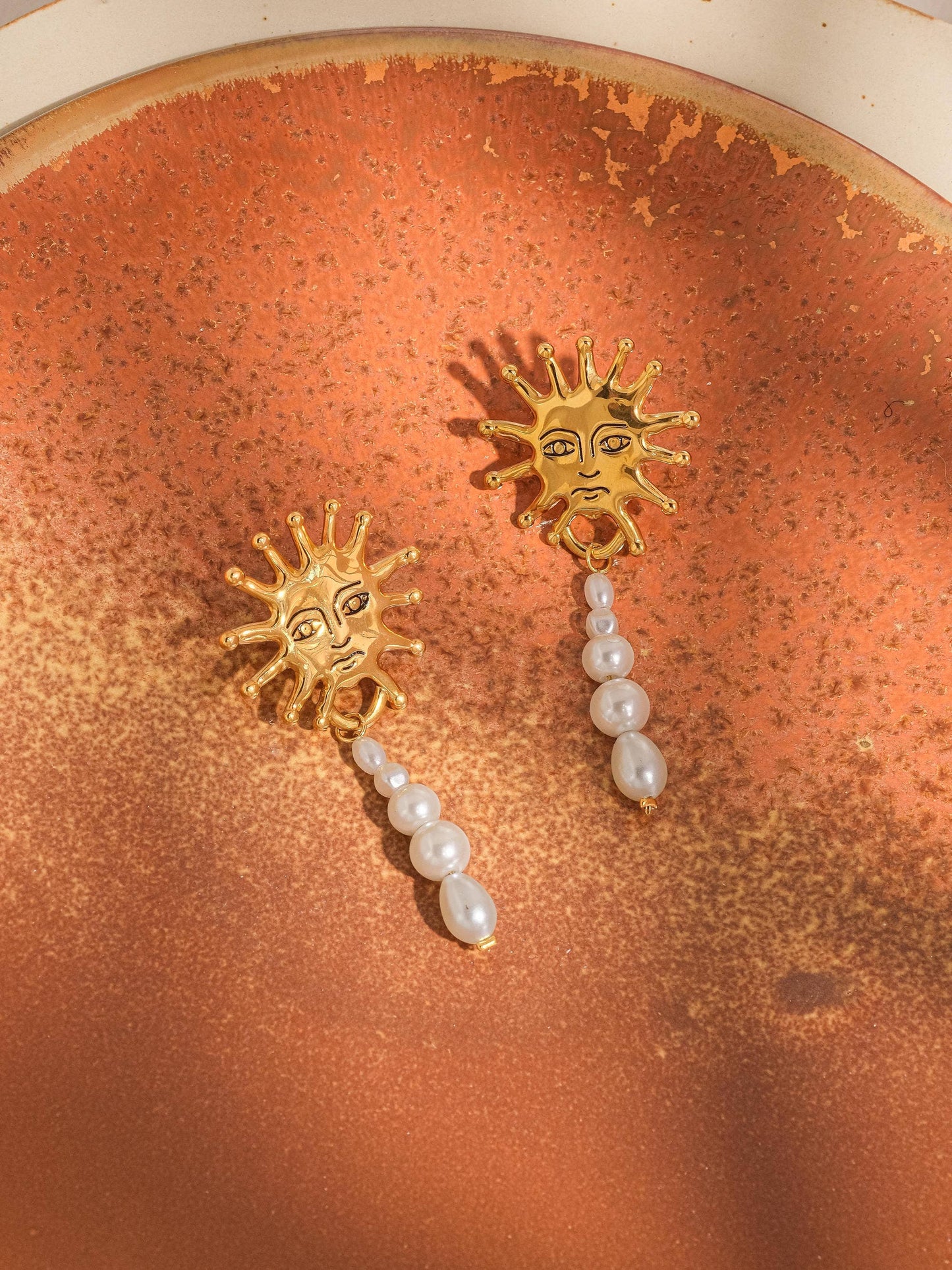 Sol Pearl Drop Earring | Waterproof Jewelry