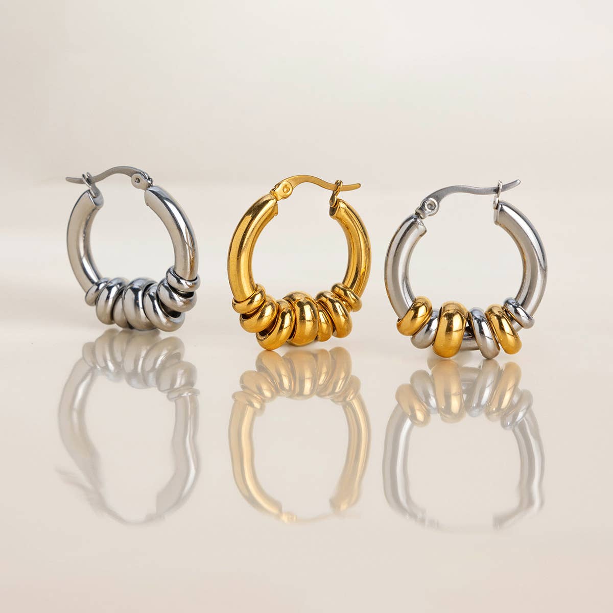 Trina Chunky Hoops | Waterproof Jewelry