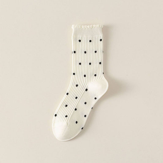 Polka Dot Crew Socks
