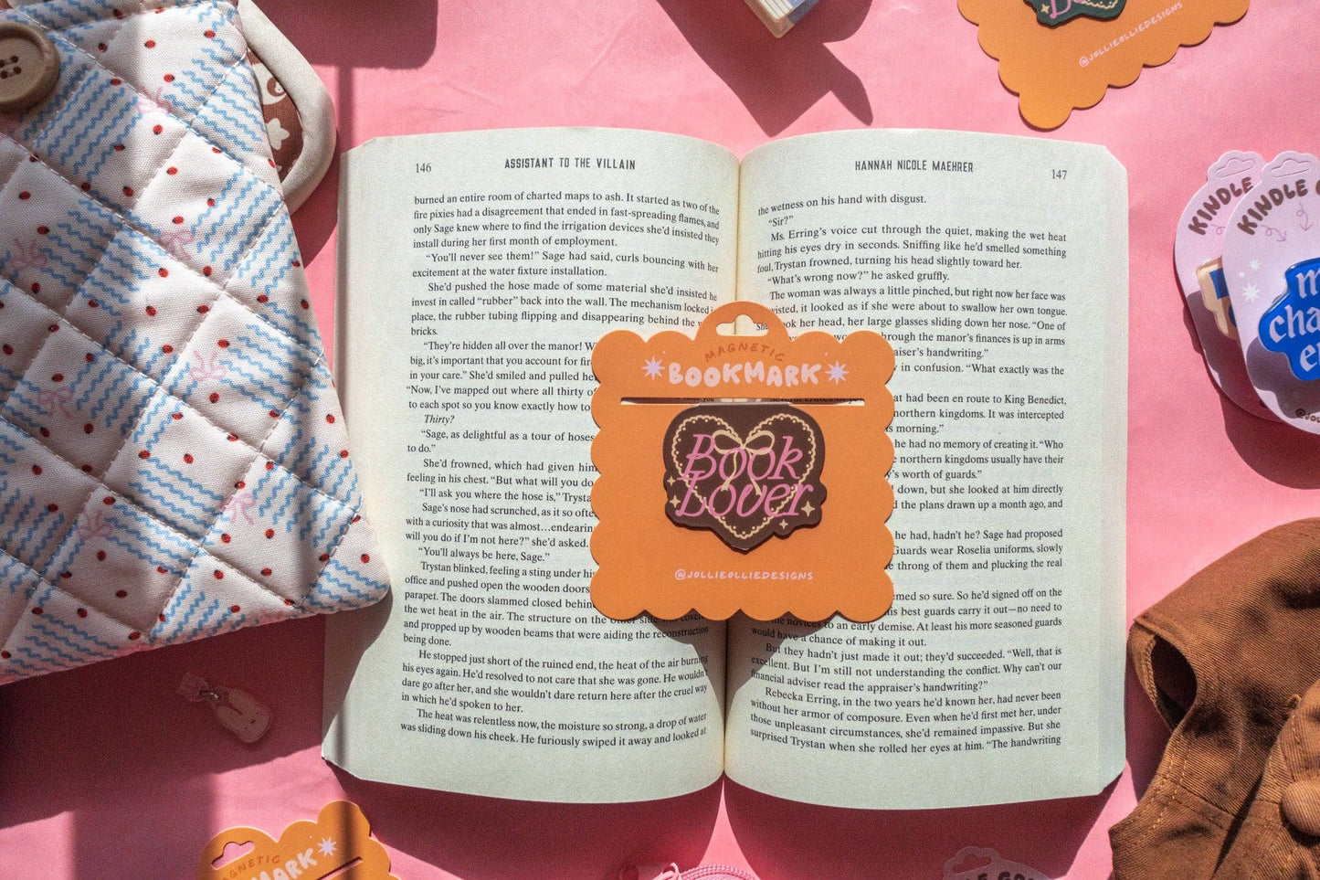 Book Lover Magnetic Bookmark