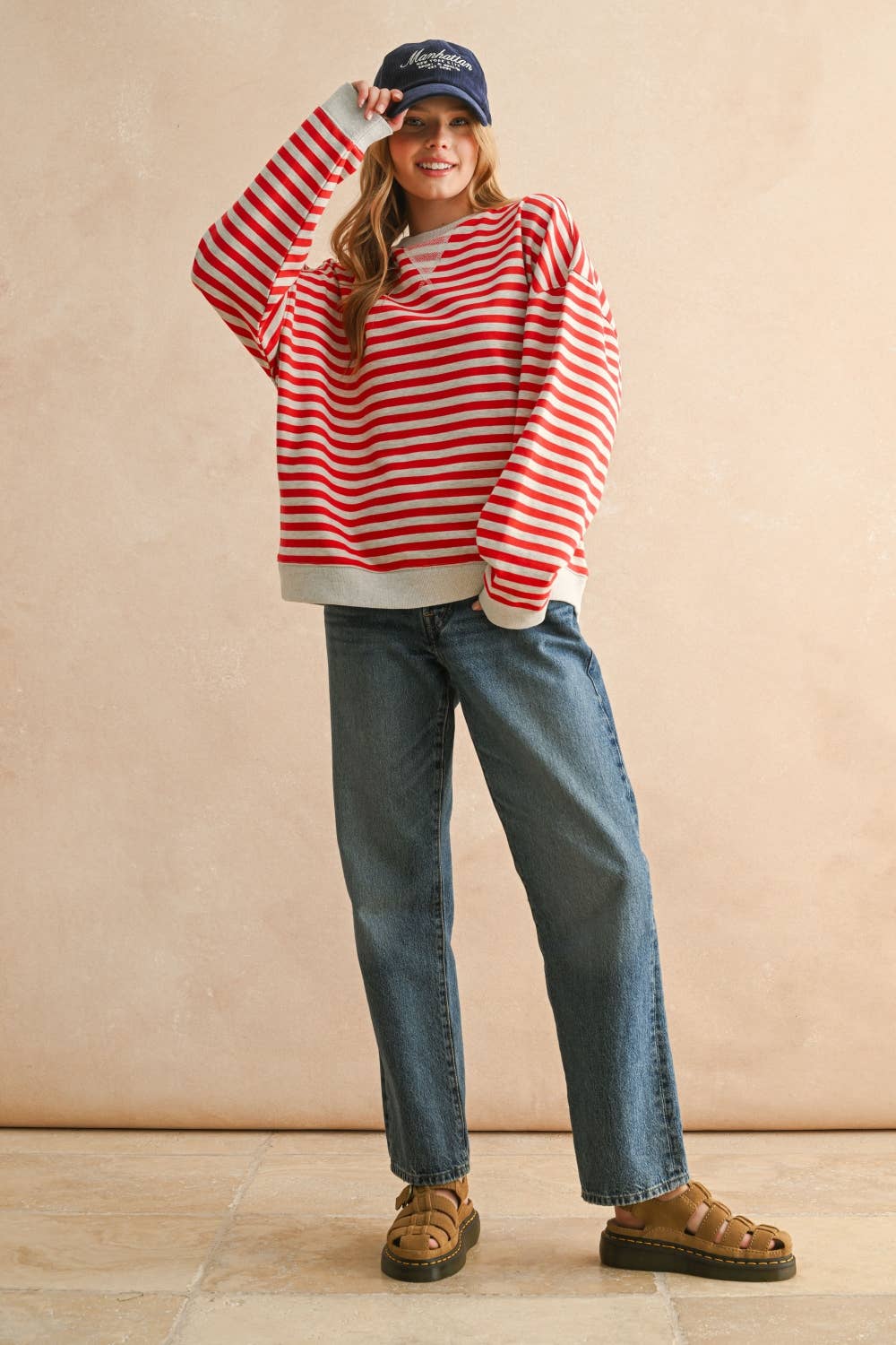 Jenna Striped Pullover