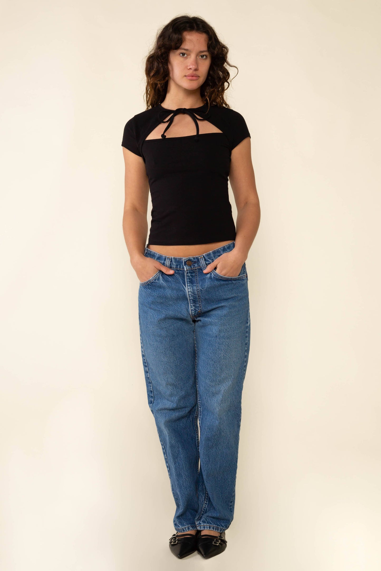 Risa Neck Tie Top