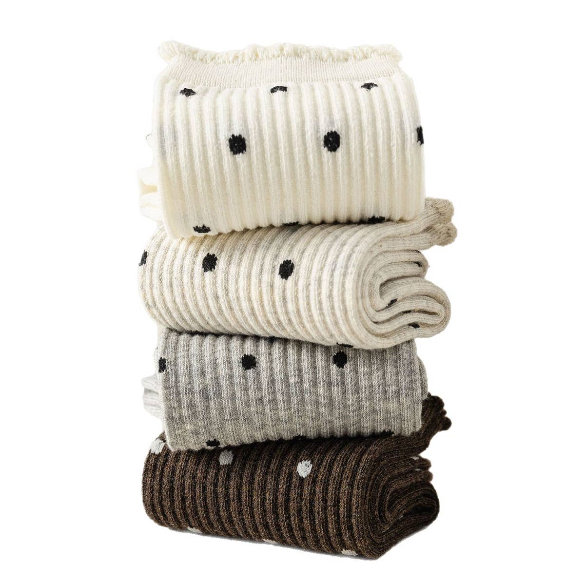 Polka Dot Crew Socks