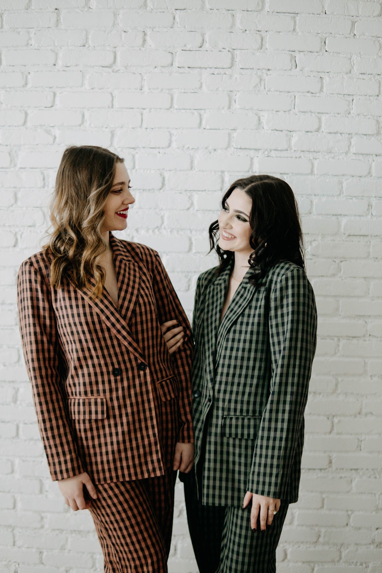 Aubree Gingham Blazer