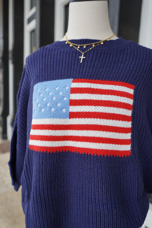 American Flag Sweater