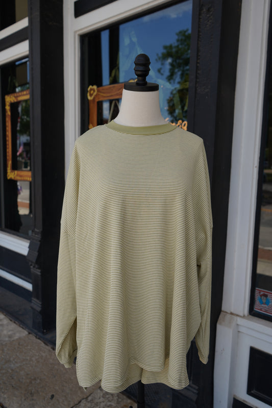Gracie Stripe Oversized Shirt