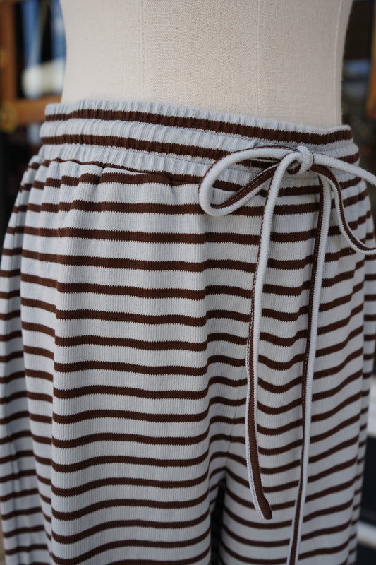 Stevie Striped Drawstring Pant