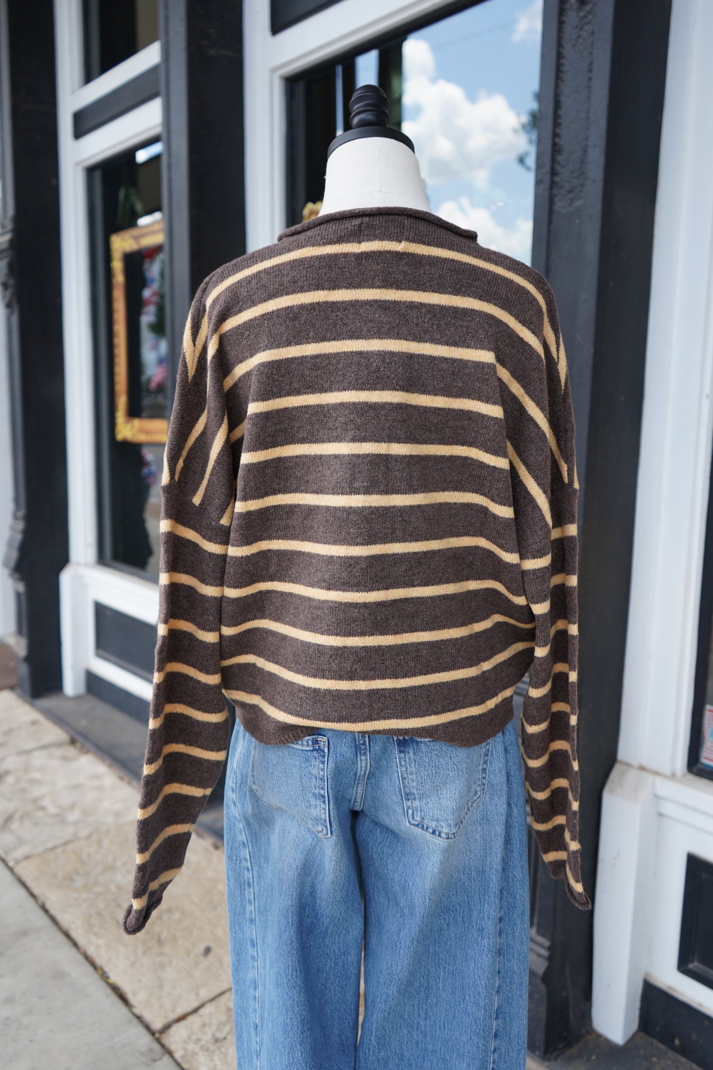 Emma Cardigan | Chunky Stripe
