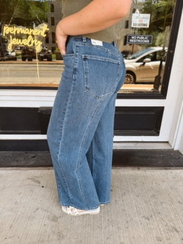 Gigi Straight Wide Leg Jean