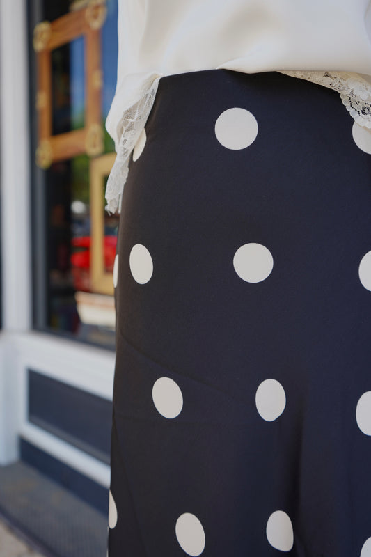 Nina Polka Dot Maxi Skirt