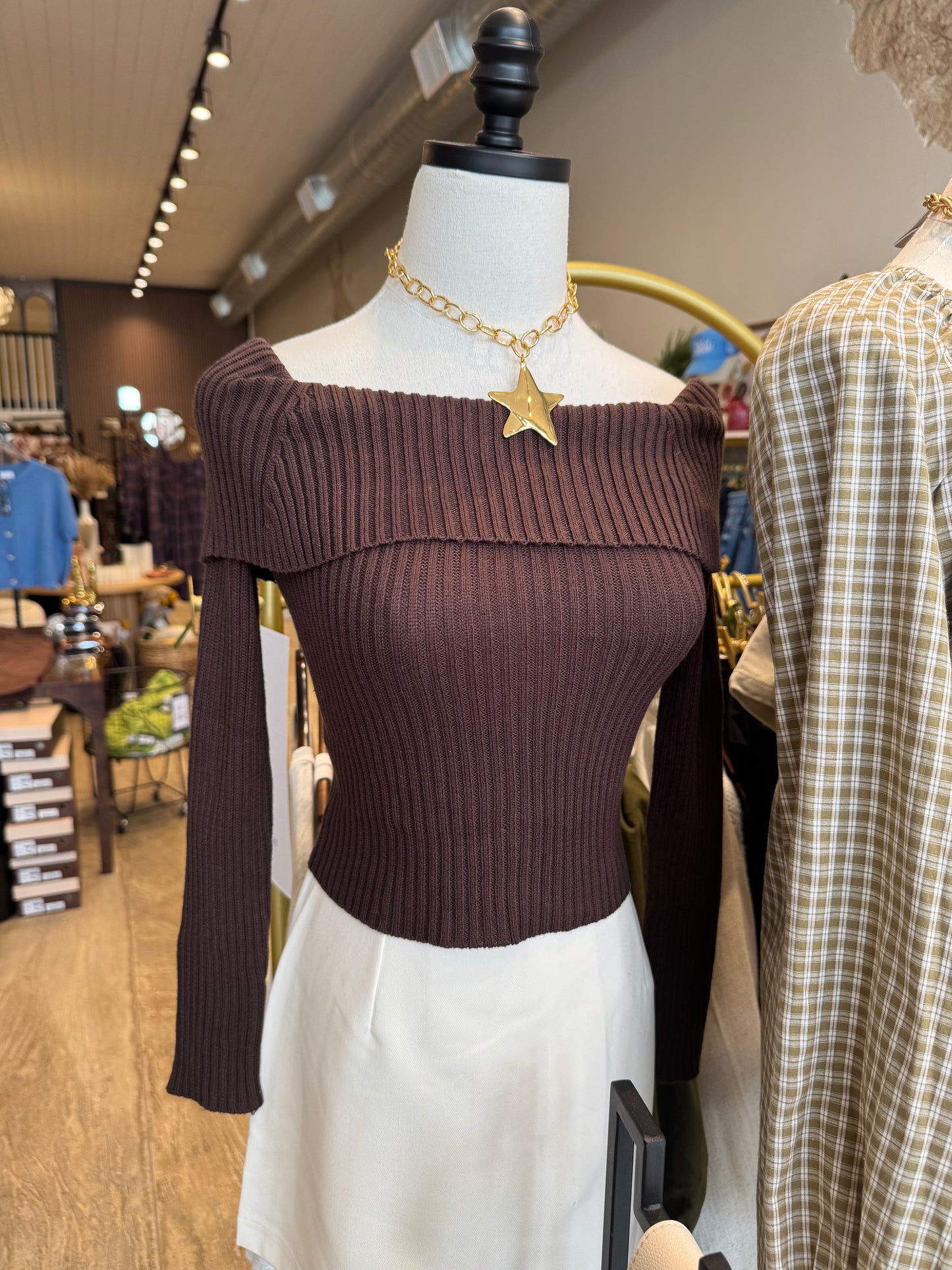 Autumn Off Shoulder Sweater