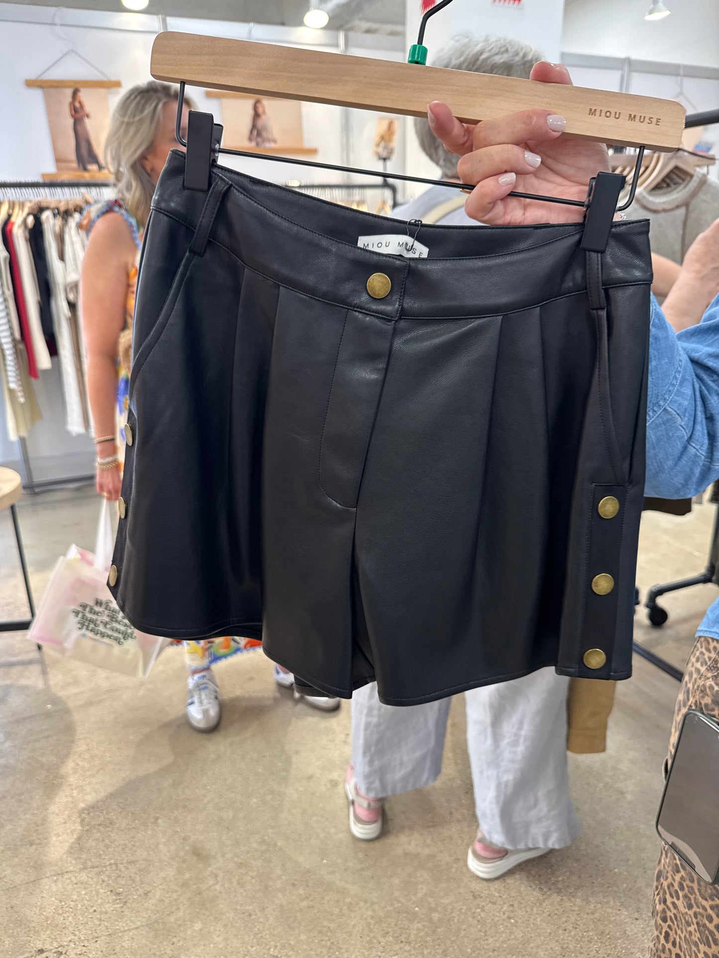 Paris Leather Shorts