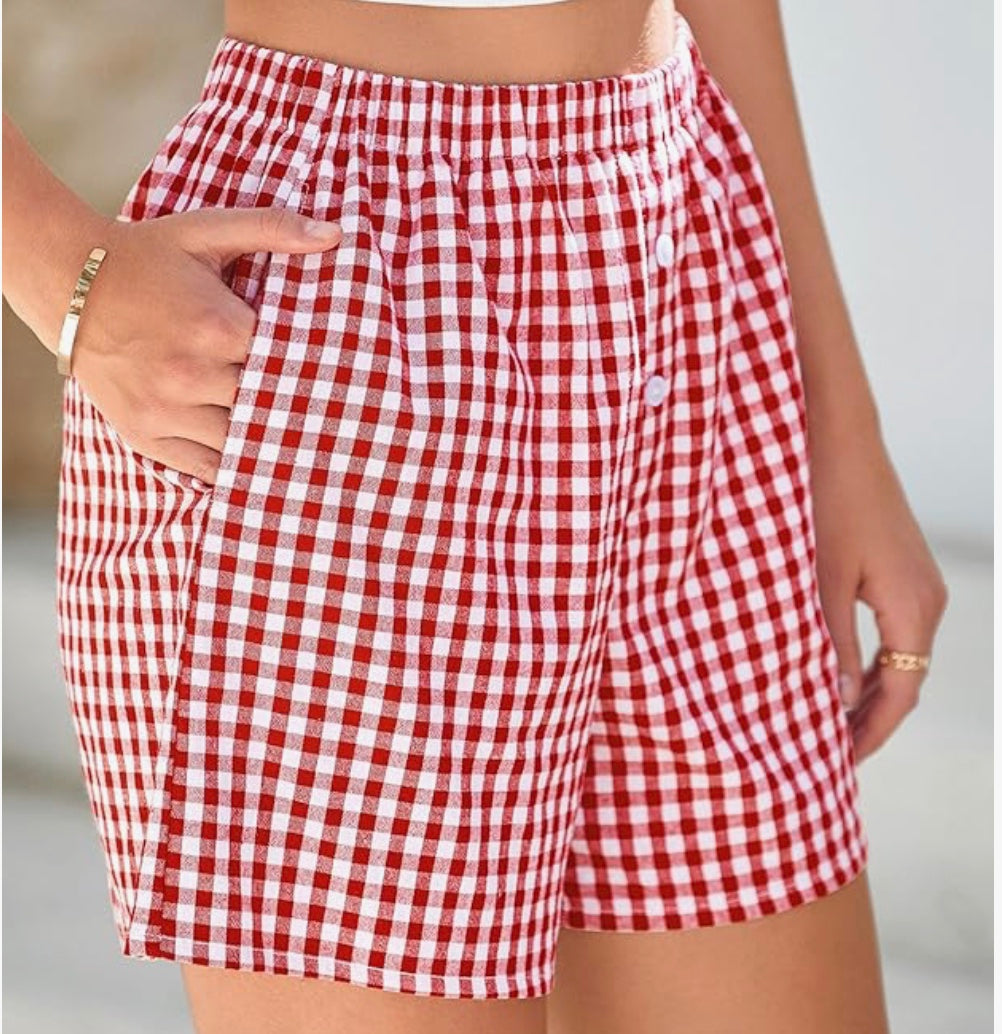 Julie Gingham Boxer Shorts