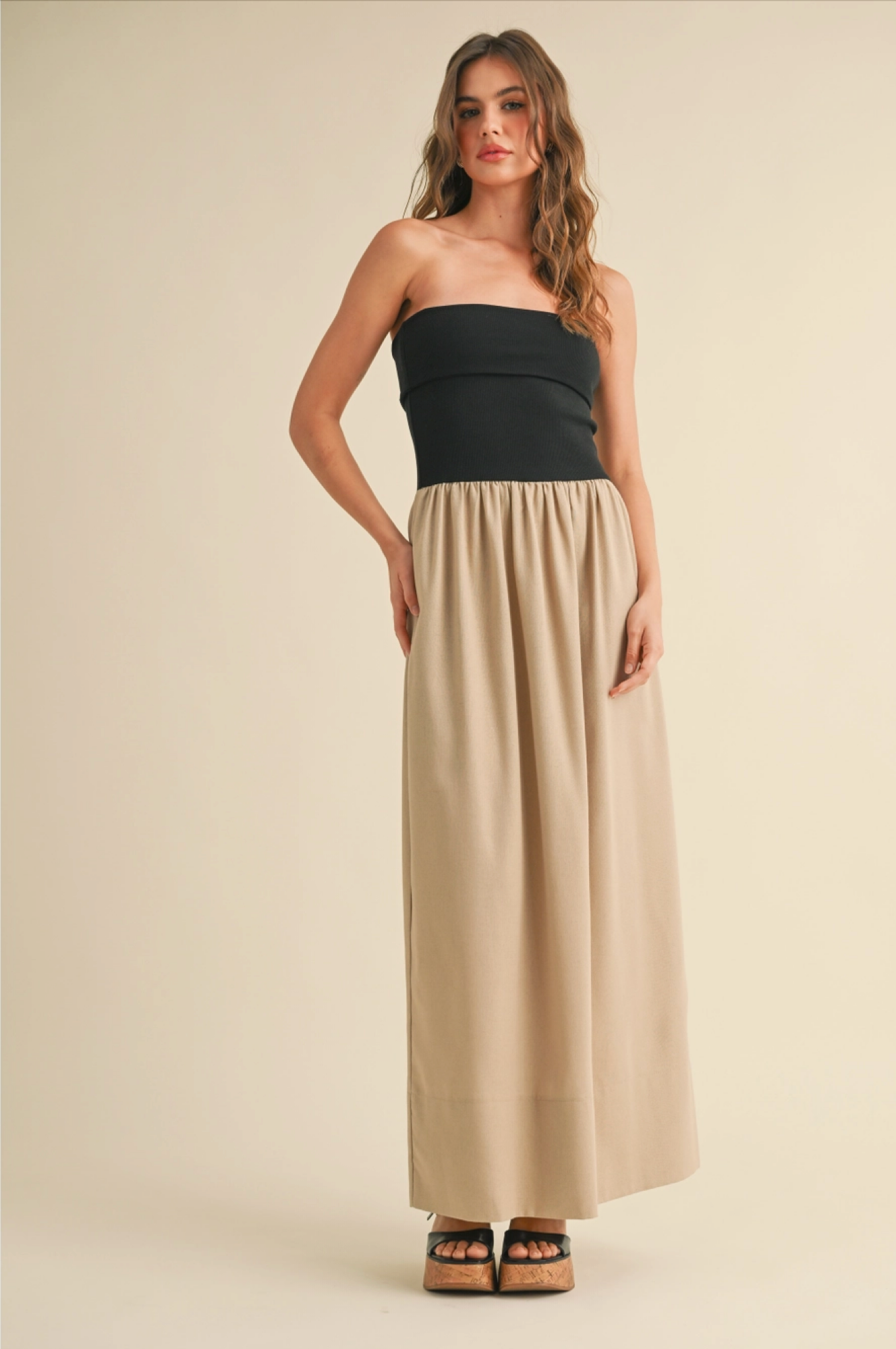 Lea Strapless Maxi Dress