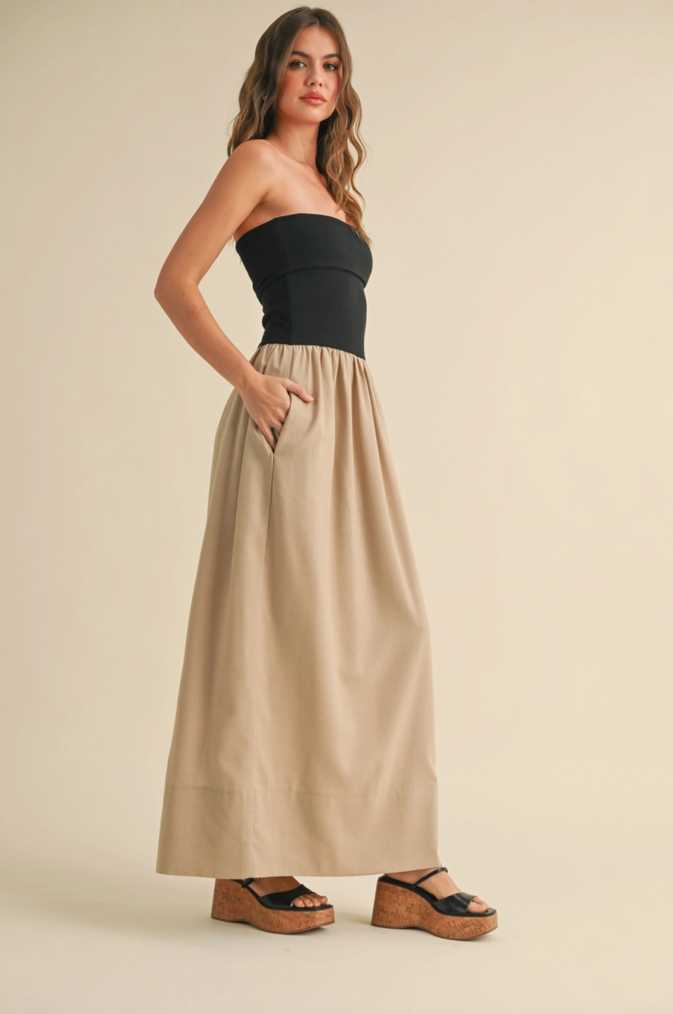 Lea Strapless Maxi Dress