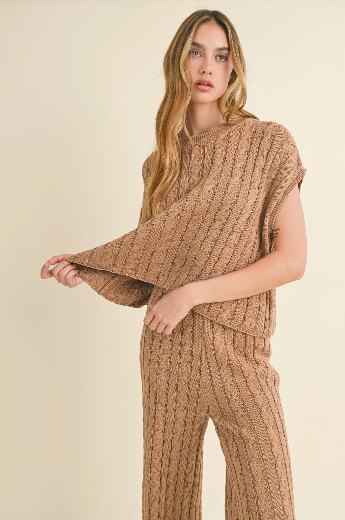 Brinn Cable Knit Top