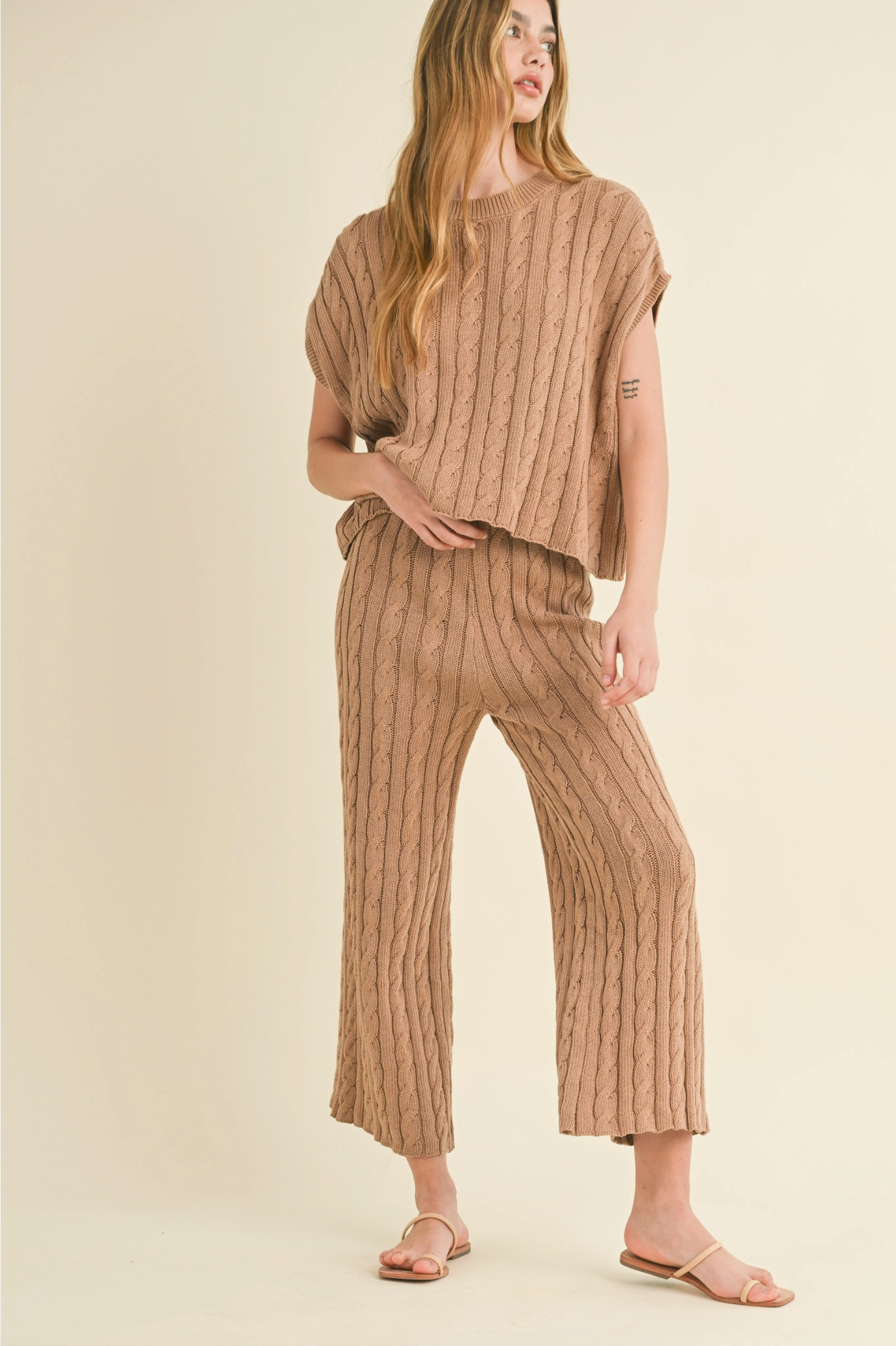 Brinn Cable Knit Top