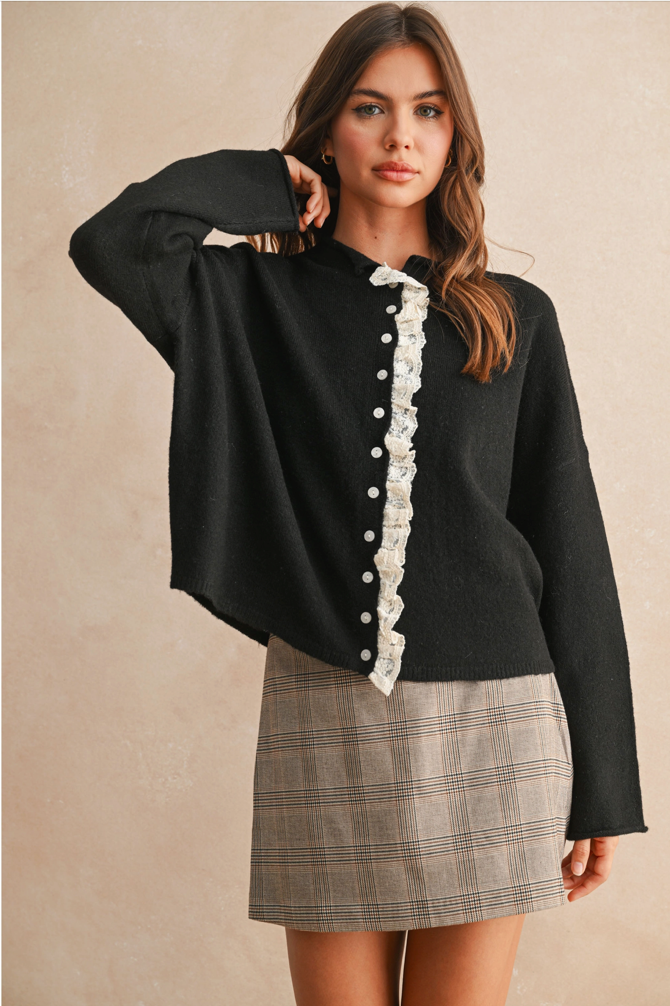 Lola Lace Trim Cardi