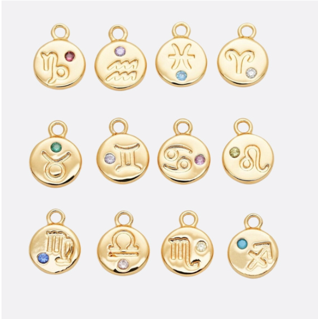 Tiny Zodiac Coin | Charm Bar