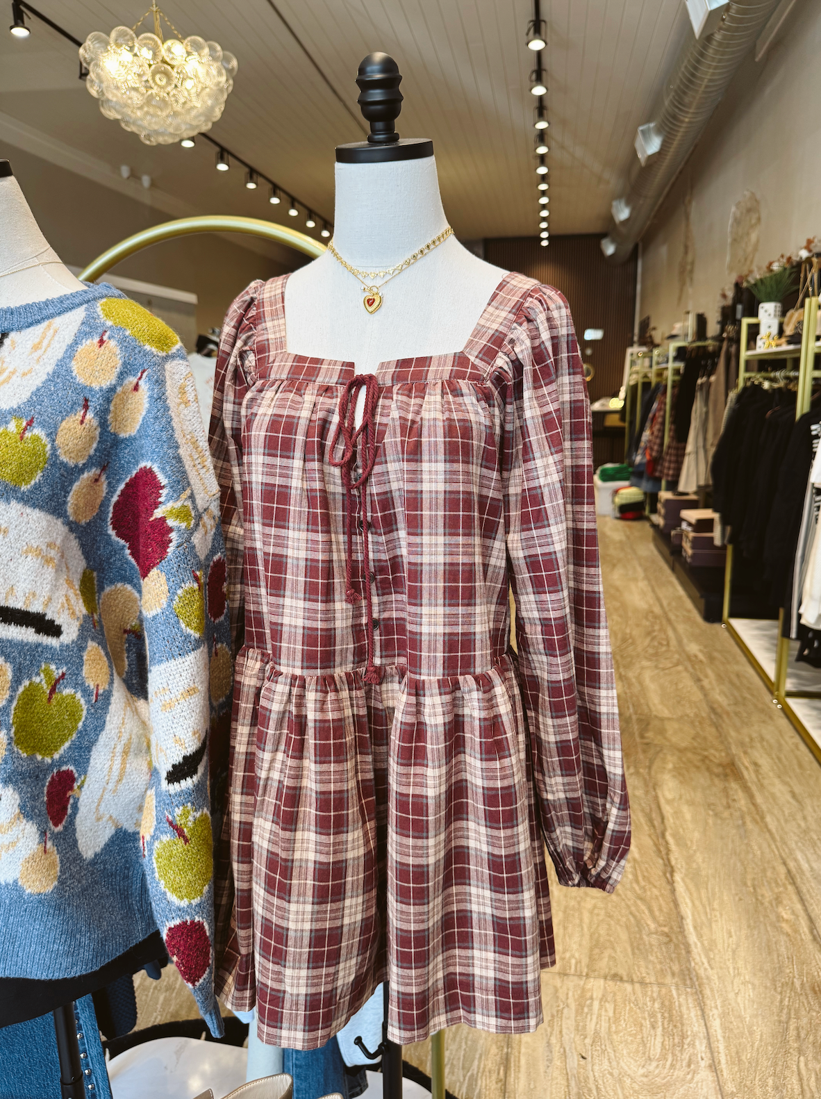 Rae Flannel Mini Dress