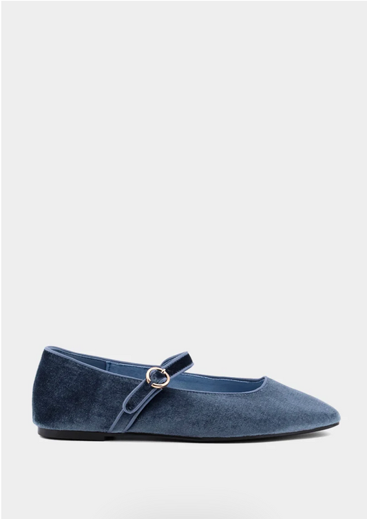 Birdie Velvet Flat