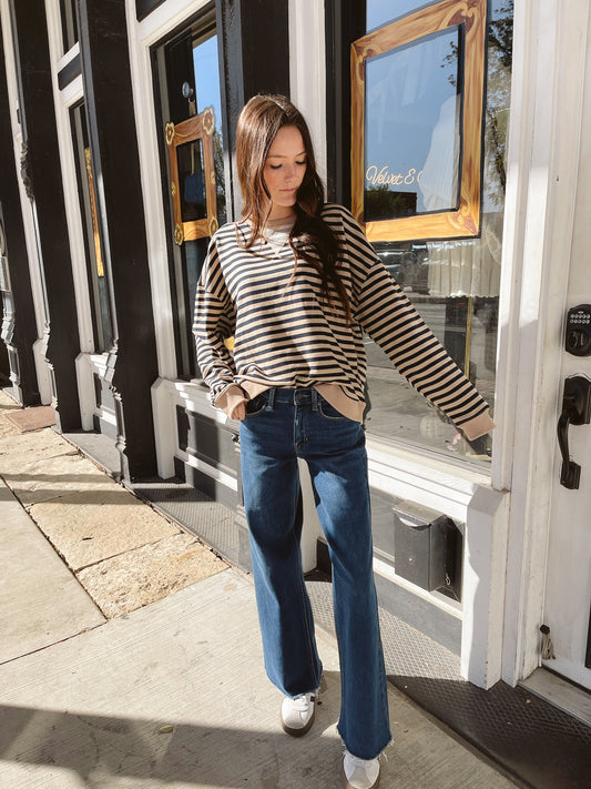 Jenna Striped Pullover
