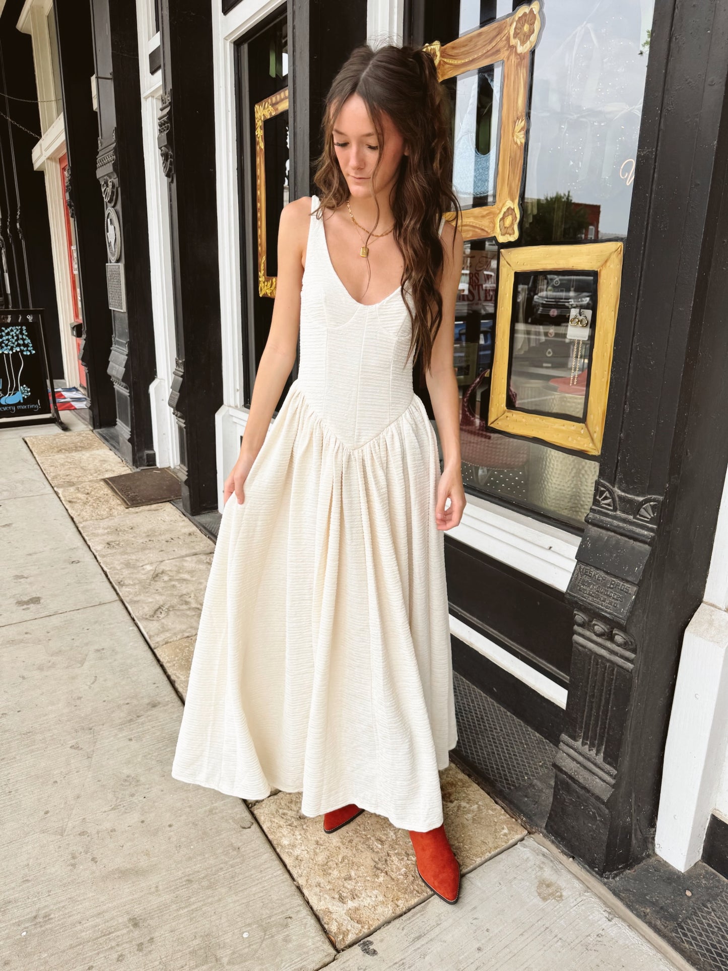 Elizabeth Corset Maxi Dress