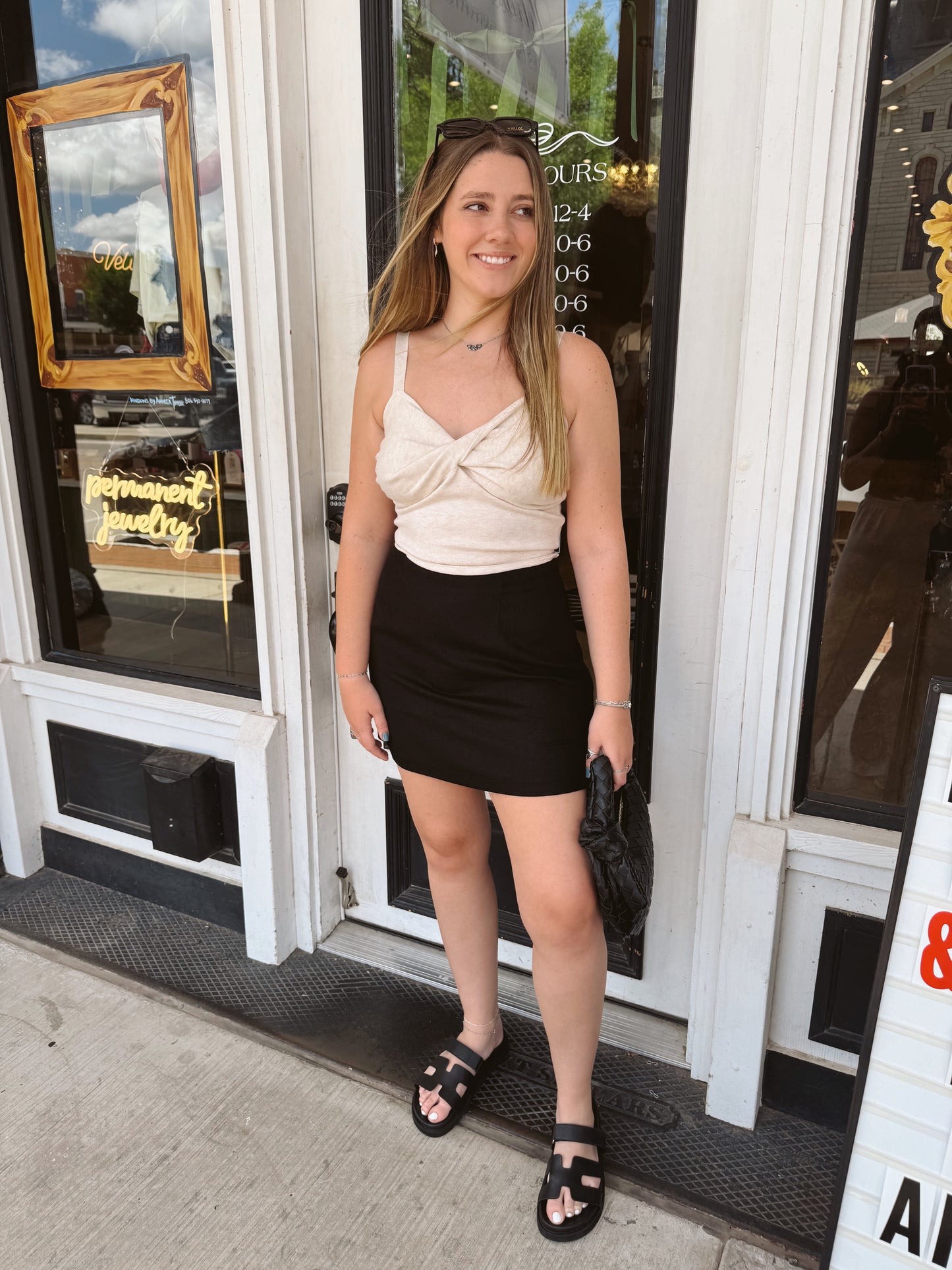 Kate Black Mini Skirt